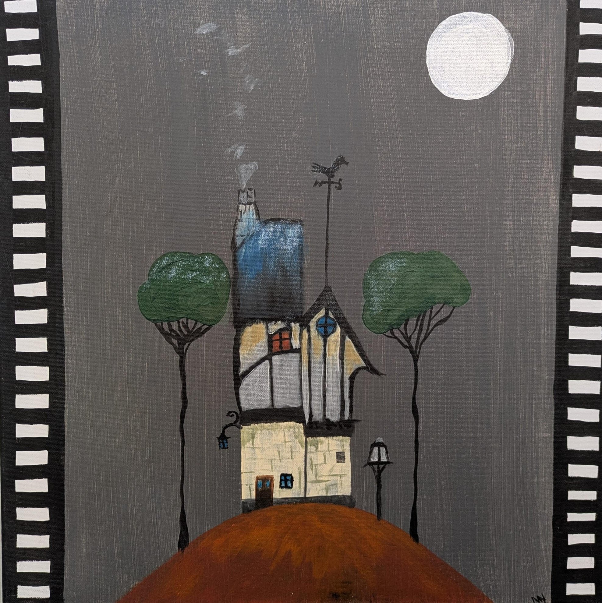 Away with me. Acrylic on canvas. 50cm x 50cm