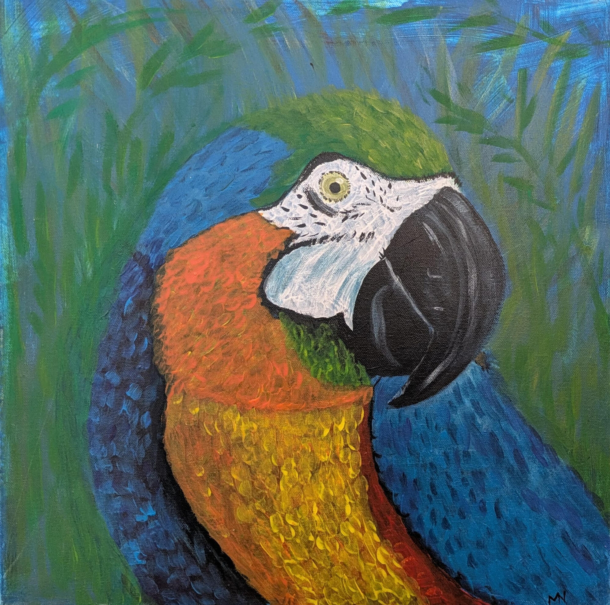 Jack. Acrylic on canvas. 50cm x 50cm